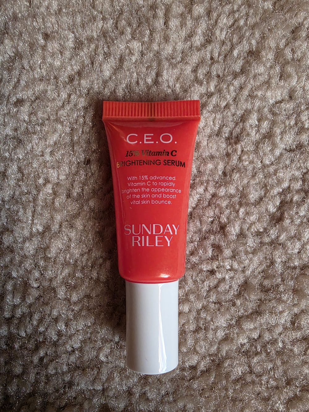 Sunday Riley C.E.O. Brightening Serum Travel-Trial Size Tube .17fl oz $8 NWT